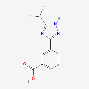 3-[5-(Difluoromethyl)-1H-1,2,4-triazol-3-yl]benzoic acid