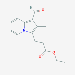 Ethyl 3-(1-formyl-2-methylindolizin-3-yl)propanoate