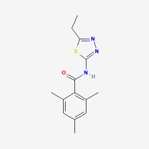 molecular formula C14H17N3OS B2468272 N-(5-ethyl-1,3,4-thiadiazol-2-yl)-2,4,6-trimethylbenzamide CAS No. 316127-68-1