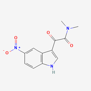 molecular formula C12H11N3O4 B2468273 N,N-dimethyl-2-(5-nitro-1H-indol-3-yl)-2-oxoacetamide CAS No. 122110-09-2