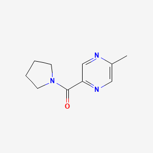 molecular formula C10H13N3O B2468276 2-Methyl-5-(pyrrolidine-1-carbonyl)pyrazine CAS No. 1090854-34-4