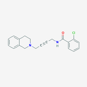 2-chloro-N-(4-(3,4-dihydroisoquinolin-2(1H)-yl)but-2-yn-1-yl)benzamide