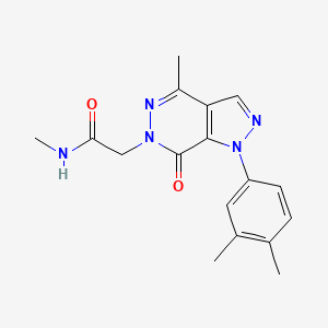 2-(1-(3,4-dimethylphenyl)-4-methyl-7-oxo-1H-pyrazolo[3,4-d]pyridazin-6(7H)-yl)-N-methylacetamide