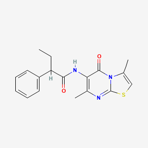 N-(3,7-dimethyl-5-oxo-5H-thiazolo[3,2-a]pyrimidin-6-yl)-2-phenylbutanamide