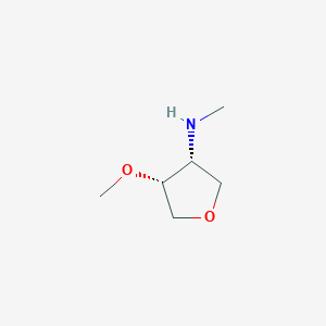 (3R,4R)-4-Methoxy-N-methyloxolan-3-amine