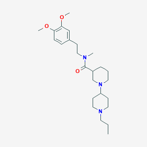 N-[2-(3,4-dimethoxyphenyl)ethyl]-N-methyl-1'-propyl-1,4'-bipiperidine-3-carboxamide