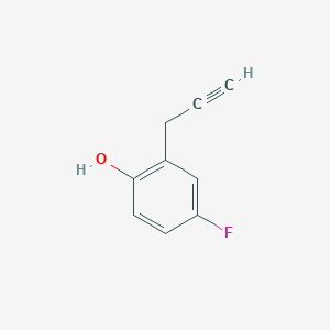 molecular formula C9H7FO B2468291 4-Fluoro-2-prop-2-ynylphenol CAS No. 2229260-13-1