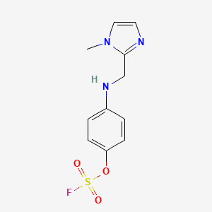 2-[(4-Fluorosulfonyloxyanilino)methyl]-1-methylimidazole