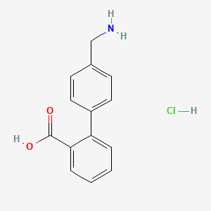 2-[4-(Aminomethyl)phenyl]benzoic acid;hydrochloride