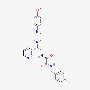 N-(4-fluorobenzyl)-N'-{2-[4-(4-methoxyphenyl)piperazin-1-yl]-2-pyridin-3-ylethyl}ethanediamide