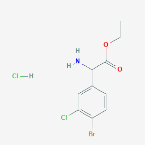 Ethyl 2-amino-2-(4-bromo-3-chlorophenyl)acetate hydrochloride
