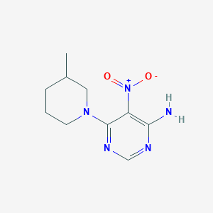 6-(3-Methylpiperidin-1-yl)-5-nitropyrimidin-4-amine