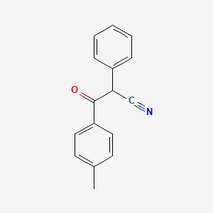 molecular formula C16H13NO B2468304 3-(4-Methylphenyl)-3-oxo-2-phenylpropanenitrile CAS No. 25124-92-9
