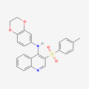 N-(2,3-dihydrobenzo[b][1,4]dioxin-6-yl)-3-tosylquinolin-4-amine