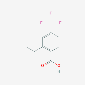 molecular formula C10H9F3O2 B2468314 2-Ethyl-4-trifluoromethyl-benzoic acid CAS No. 854531-63-8