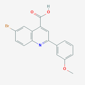 6-Bromo-2-(3-methoxyphenyl)quinoline-4-carboxylic acid