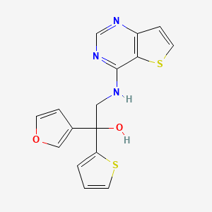 1-(Furan-3-yl)-2-(thieno[3,2-d]pyrimidin-4-ylamino)-1-thiophen-2-ylethanol