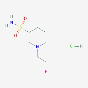1-(2-Fluoroethyl)piperidine-3-sulfonamide hydrochloride