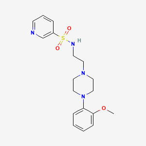 molecular formula C18H24N4O3S B2468350 N-(2-(4-(2-甲氧基苯基)哌嗪-1-基)乙基)吡啶-3-磺酰胺 CAS No. 1211088-99-1