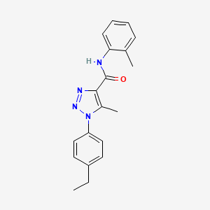 1-(4-ethylphenyl)-5-methyl-N-(2-methylphenyl)-1H-1,2,3-triazole-4-carboxamide