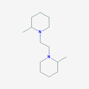 molecular formula C14H28N2 B2468364 1,2-Bis(2-methylpiperid-1-yl)ethane CAS No. 793631-68-2