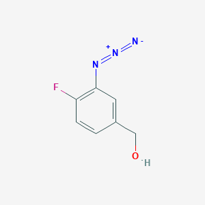 molecular formula C7H6FN3O B2468369 (3-Azido-4-fluorophenyl)methanol CAS No. 1659311-01-9