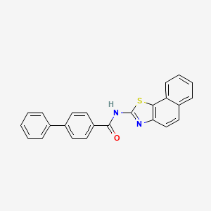 molecular formula C24H16N2OS B2468374 (Z)-N-(naphtho[2,1-d]thiazol-2(3H)-ylidene)-[1,1'-biphenyl]-4-carboxamide CAS No. 295362-14-0