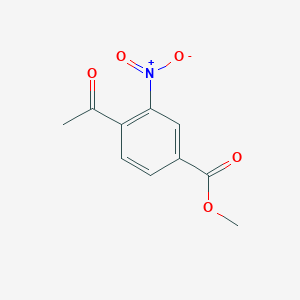 molecular formula C10H9NO5 B2468378 Methyl 4-acetyl-3-nitrobenzoate CAS No. 51885-81-5