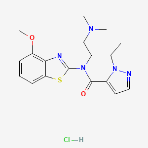 N-(2-(dimethylamino)ethyl)-1-ethyl-N-(4-methoxybenzo[d]thiazol-2-yl)-1H-pyrazole-5-carboxamide hydrochloride