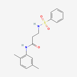 3-(benzenesulfonamido)-N-(2,5-dimethylphenyl)propanamide