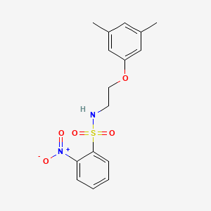 N-(2-(3,5-dimethylphenoxy)ethyl)-2-nitrobenzenesulfonamide