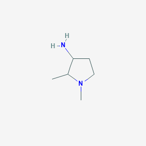 molecular formula C6H14N2 B2468418 1,2-二甲基吡咯烷-3-胺 CAS No. 1314933-97-5