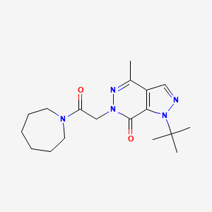 6-(2-(azepan-1-yl)-2-oxoethyl)-1-(tert-butyl)-4-methyl-1H-pyrazolo[3,4-d]pyridazin-7(6H)-one