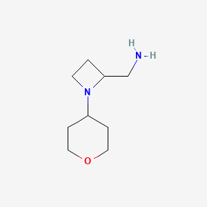 molecular formula C9H18N2O B2468426 [1-(Oxan-4-yl)azetidin-2-yl]methanamine CAS No. 2002801-91-2