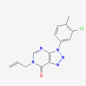 3-(3-Chloro-4-methylphenyl)-6-prop-2-enyltriazolo[4,5-d]pyrimidin-7-one