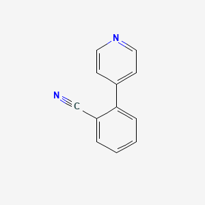 molecular formula C12H8N2 B2468462 2-(吡啶-4-基)苯甲腈 CAS No. 1378493-16-3