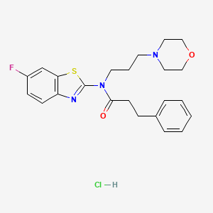 N-(6-fluorobenzo[d]thiazol-2-yl)-N-(3-morpholinopropyl)-3-phenylpropanamide hydrochloride
