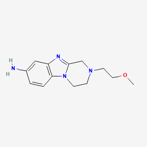 2-(2-Methoxyethyl)-1,2,3,4-tetrahydropyrazino[1,2-a]benzimidazol-8-amine