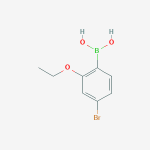 molecular formula C8H10BBrO3 B2468474 4-溴-2-乙氧基苯硼酸 CAS No. 2096329-53-0