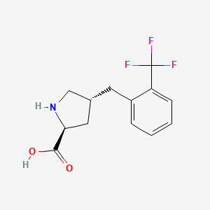 (2S,4R)-4-(2-(Trifluoromethyl)benzyl)pyrrolidine-2-carboxylic acid