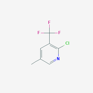 molecular formula C7H5ClF3N B2468488 2-クロロ-5-メチル-3-(トリフルオロメチル)ピリジン CAS No. 79424-50-3