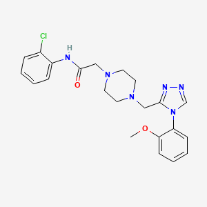 N-(2-chlorophenyl)-2-(4-((4-(2-methoxyphenyl)-4H-1,2,4-triazol-3-yl)methyl)piperazin-1-yl)acetamide