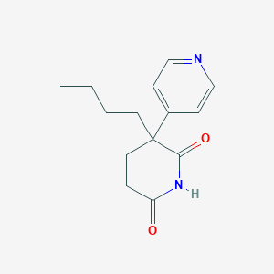 molecular formula C14H18N2O2 B024685 3-Butyl-3-(4-pyridyl)piperidine-2,6-dione CAS No. 103284-44-2