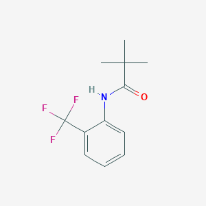 molecular formula C12H14F3NO B2468507 2,2-dimethyl-N-[2-(trifluoromethyl)phenyl]propanamide CAS No. 125686-52-4
