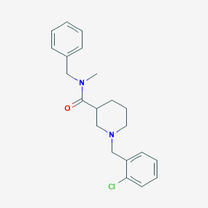 molecular formula C21H25ClN2O B246851 N-benzyl-1-(2-chlorobenzyl)-N-methyl-3-piperidinecarboxamide 