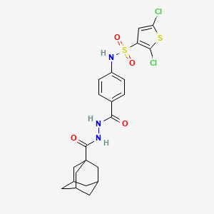 N-[4-[(adamantane-1-carbonylamino)carbamoyl]phenyl]-2,5-dichlorothiophene-3-sulfonamide