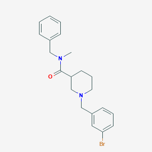 molecular formula C21H25BrN2O B246852 N-benzyl-1-(3-bromobenzyl)-N-methyl-3-piperidinecarboxamide 