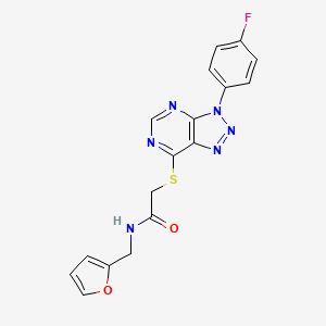 2-{[3-(4-fluorophenyl)-3H-[1,2,3]triazolo[4,5-d]pyrimidin-7-yl]sulfanyl}-N-[(furan-2-yl)methyl]acetamide