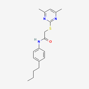 N-(4-butylphenyl)-2-[(4,6-dimethylpyrimidin-2-yl)sulfanyl]acetamide