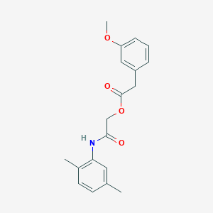 molecular formula C19H21NO4 B2468549 2-[(2,5-Dimethylphenyl)amino]-2-oxoethyl (3-methoxyphenyl)acetate CAS No. 475237-79-7